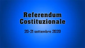 Referendum costituzionale indetto per il 20 e 21 settembre 2020